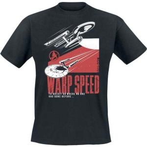 Star Trek Semper Exploro Tričko černá