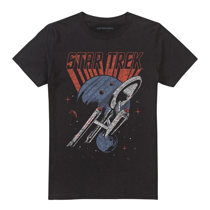 Star Trek Space Travel Tričko černá - Merchstore.cz