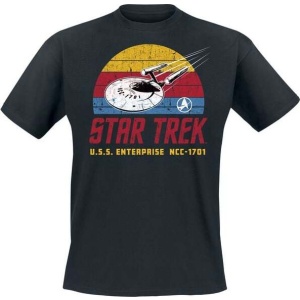 Star Trek U.S.S. Enterprise Tričko černá - Merchstore.cz