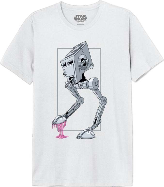 Star Wars AT-ST - Bubblegum Tričko bílá - Merchstore.cz