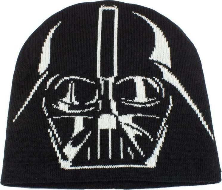 Star Wars Darth Vader Beanie čepice cerná/bílá - Merchstore.cz