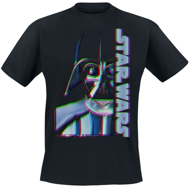 Star Wars Darth Vader - Glitch Tričko černá - Merchstore.cz