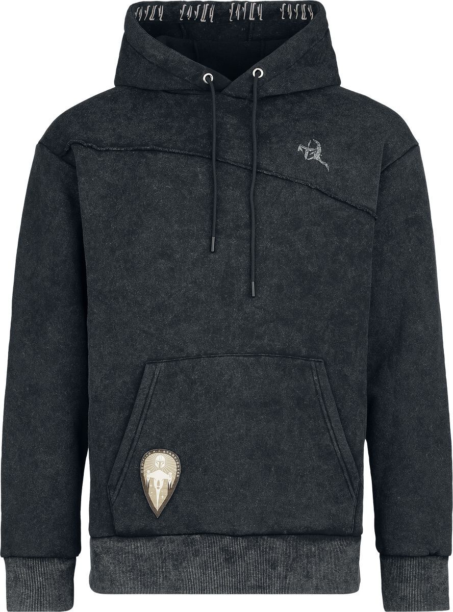 Star Wars The Mandalorian - Logo Mikina s kapucí černá - Merchstore.cz Star Wars The Mandalorian - Logo Mikina s kapucí černá - Merchstore.cz