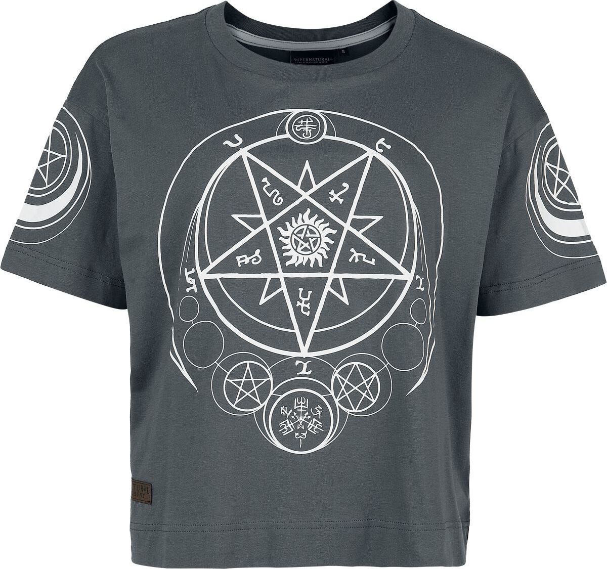 Supernatural Moons and Salt Circles Dámské tričko šedá - Merchstore.cz Supernatural Moons and Salt Circles Dámské tričko šedá - Merchstore.cz