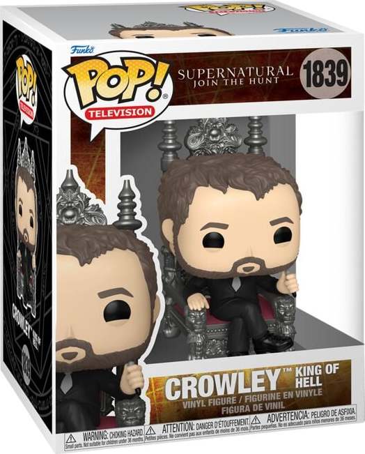 Supernatural Vinylová figurka č.1839 Crowley - King Of Hell (Pop! Premium) Sberatelská postava standard - Merchstore.cz Supernatural Vinylová figurka č.1839 Crowley - King Of Hell (Pop! Premium) Sberatelská postava standard - Merchstore.cz