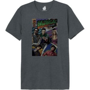 The Big Bang Theory Bazinga! Cover Vintage Tričko antracitová - Merchstore.cz