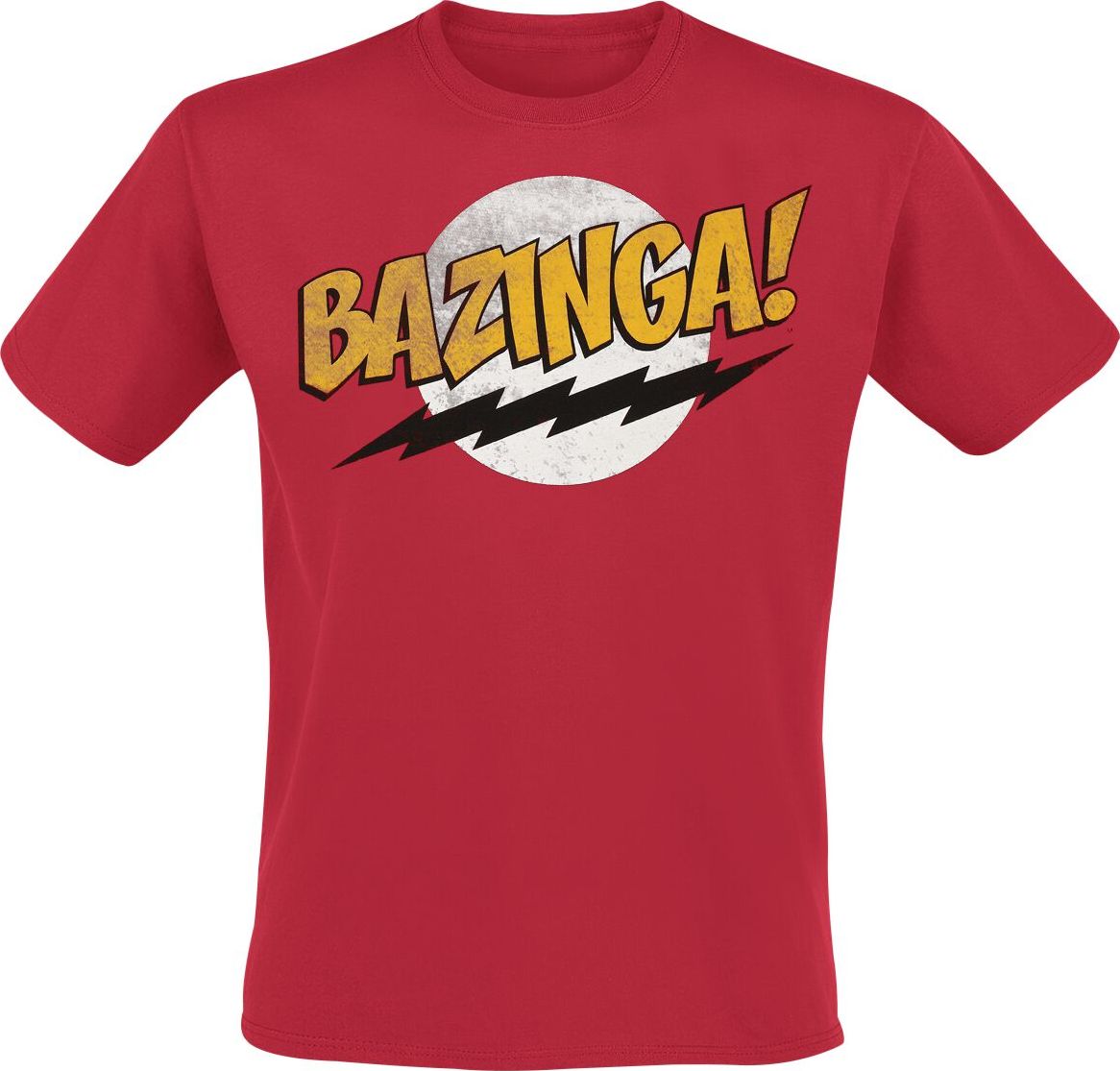 The Big Bang Theory Bazinga Tričko červená - Merchstore.cz