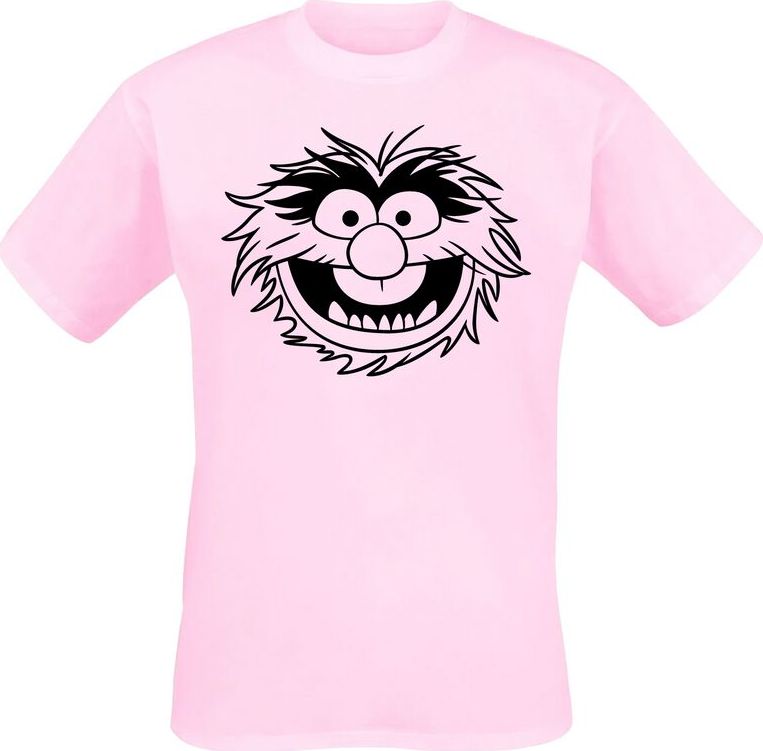 The Muppets Animal - Face Tričko světle růžová - Merchstore.cz