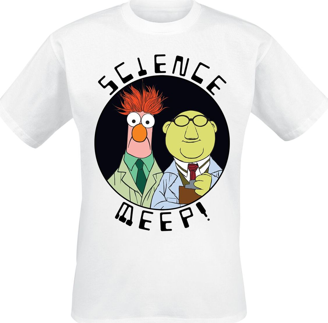 The Muppets Science Meep Tričko bílá - Merchstore.cz
