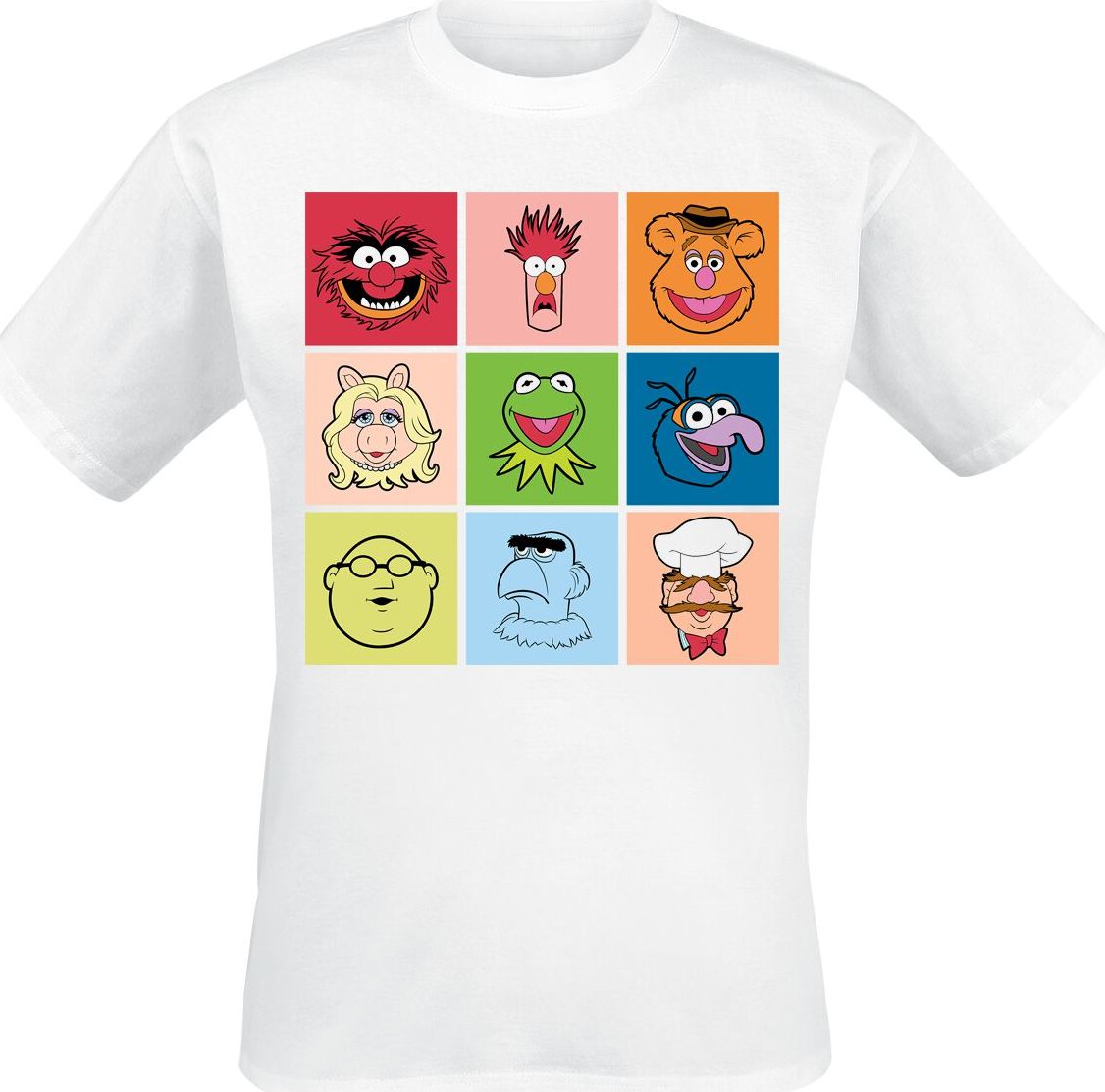 The Muppets Squares Tričko bílá - Merchstore.cz