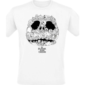 The Nightmare Before Christmas Jack Skellington - Jackolanterns Tričko bílá