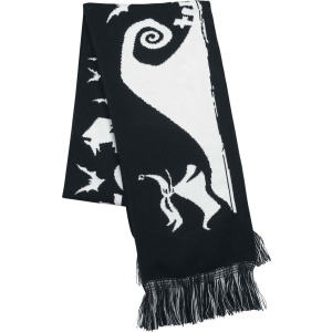 The Nightmare Before Christmas King Jack Šátek/šála cerná/bílá