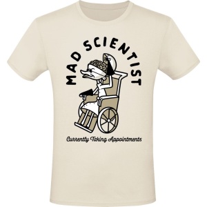 The Nightmare Before Christmas Mad Scientist Tričko přírodní - Merchstore.cz