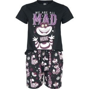 Alice in Wonderland Grinsekatze - We Are All Mad Here pyžama černá