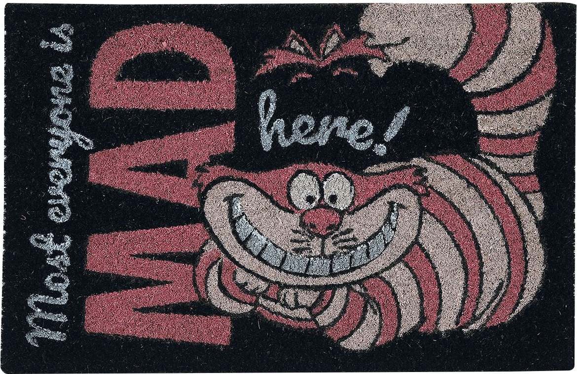 Alice in Wonderland We're All Mad Here Rohožka ružová/cerná - Merchstore.cz