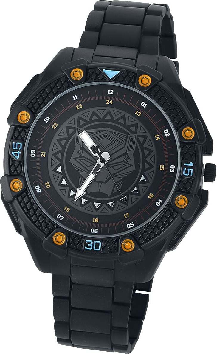 Black Panther Logo Náramkové hodinky vícebarevný - Merchstore.cz