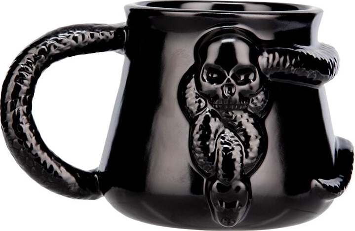 Harry Potter Dark Mark - Nagini Schlange - Todesser kávový šálek černá - Merchstore.cz