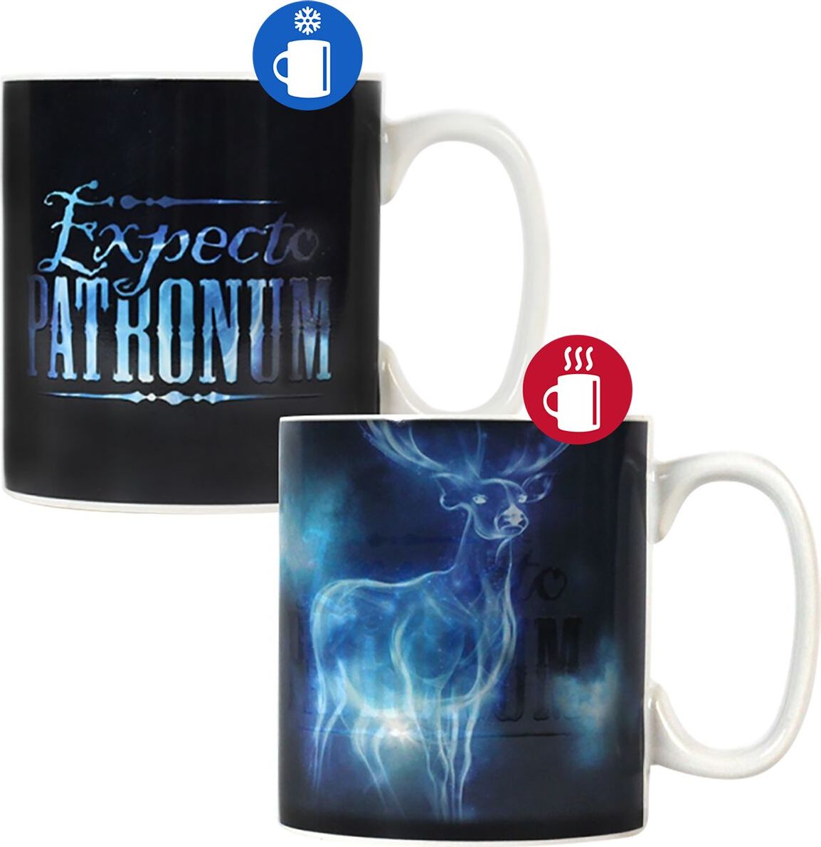Harry Potter Expecto Patronum - Tasse mit Thermoeffekt Hrnek černá - Merchstore.cz Harry Potter Expecto Patronum - Tasse mit Thermoeffekt Hrnek černá - Merchstore.cz