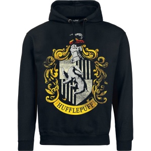 Harry Potter Huffelpuff Mikina s kapucí černá - Merchstore.cz