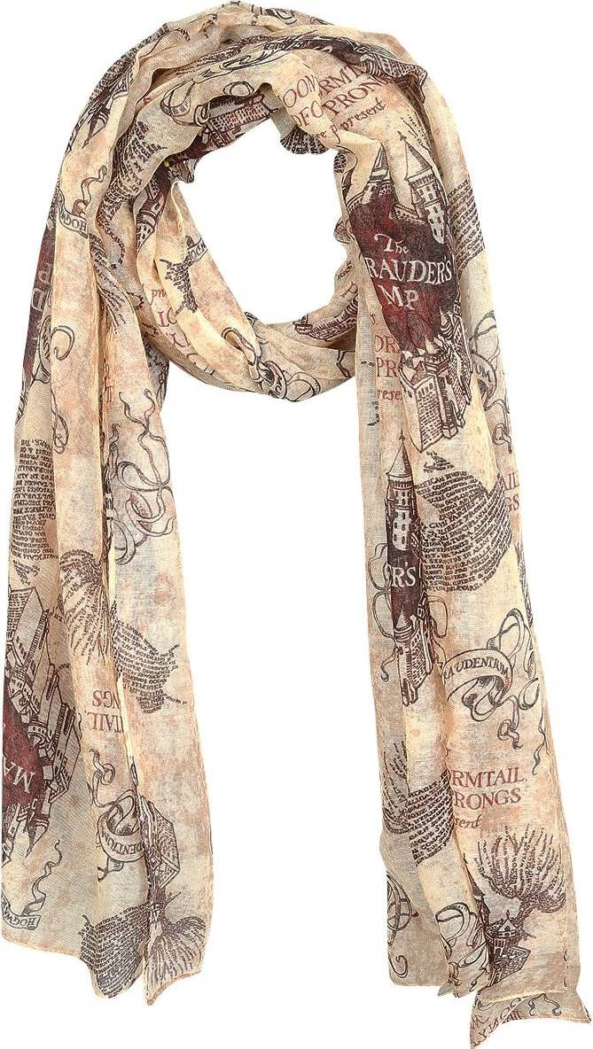 Harry Potter Marauder's Map Šátek/šála vícebarevný - Merchstore.cz