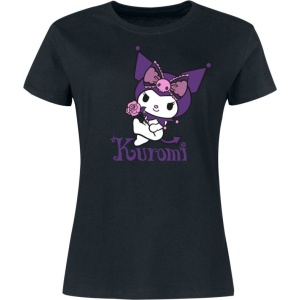 Hello Kitty Hello Kitty and Friends - Kuromi Dámské tričko černá - Merchstore.cz