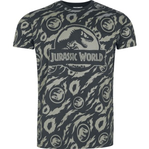 Jurassic Park Jurassic World - Allover Tričko vícebarevný