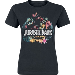 Jurassic Park Tropical Flower Dámské tričko černá