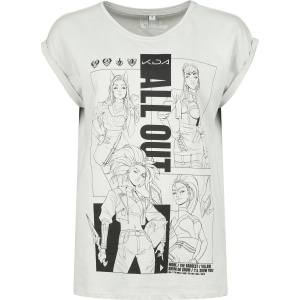 League Of Legends K/DA - ALL OUT Dámské tričko světle šedá