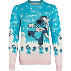 Lilo & Stitch Happy Stitchmas Snowball Pletený svetr vícebarevný - Merchstore.cz