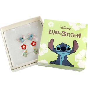 Lilo & Stitch Sada pecek Stitch, Hibiscus and Scrump sada náušnic vícebarevný