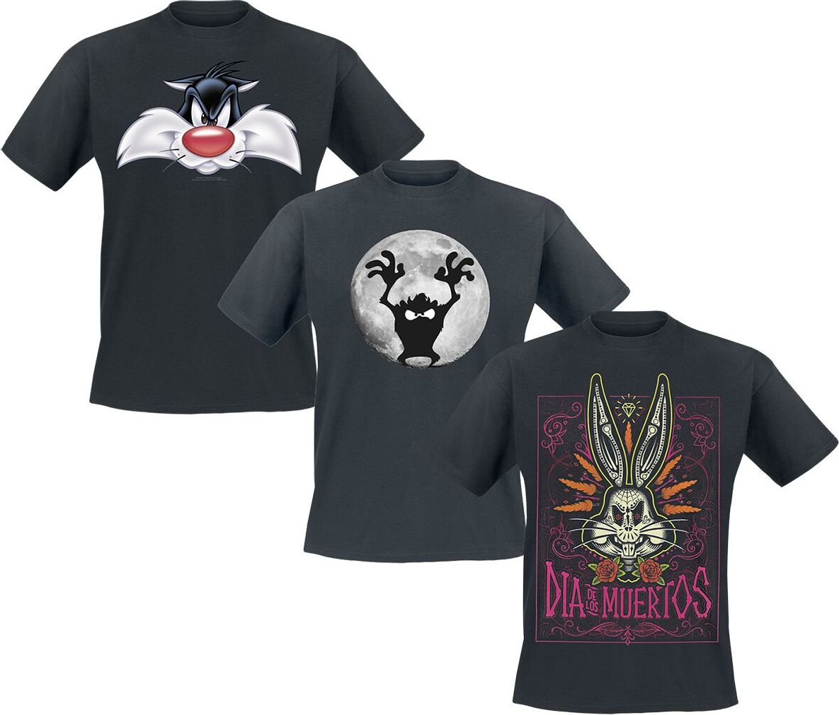 Looney Tunes Balení triček Looney Tunes Tričko vícebarevný - Merchstore.cz