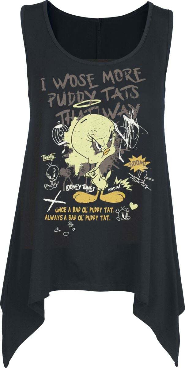 Looney Tunes Tweety Dámský top černá - Merchstore.cz Looney Tunes Tweety Dámský top černá - Merchstore.cz