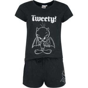 Looney Tunes Tweety pyžama černá - Merchstore.cz