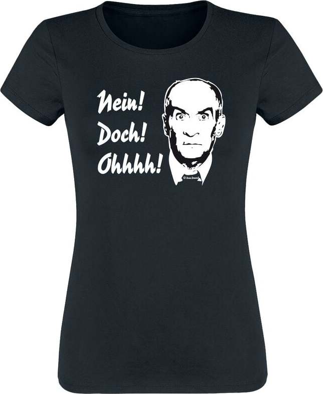 Louis de Funès Nein! Doch! Ohhh! Dámské tričko černá - Merchstore.cz
