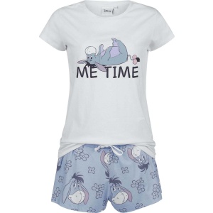 Medvídek Pu Eeyore - Me Time pyžama bílá/modrá
