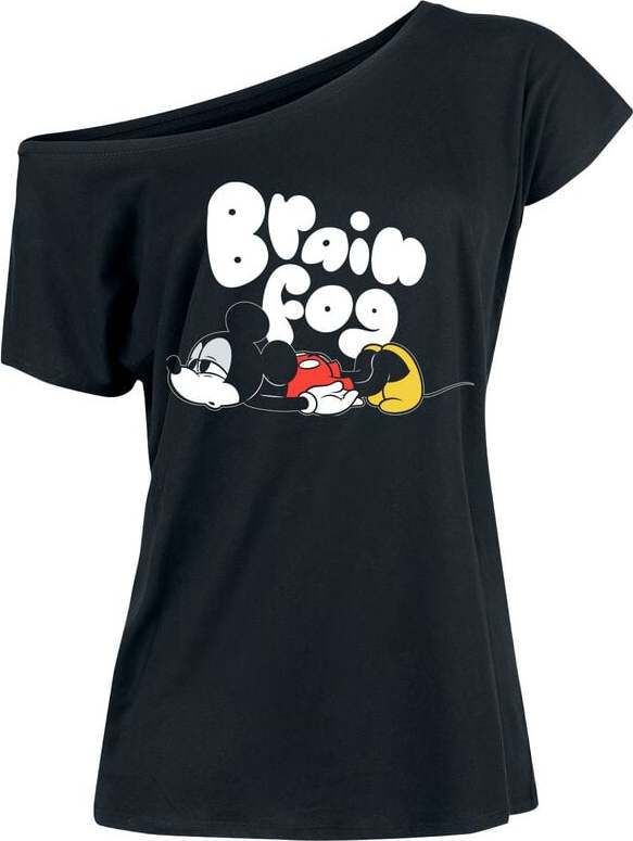 Mickey & Minnie Mouse Brain Fog Dámské tričko černá - Merchstore.cz Mickey & Minnie Mouse Brain Fog Dámské tričko černá - Merchstore.cz