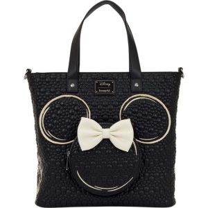 Mickey & Minnie Mouse Loungefly - Minnie Mouse Kabelka cerná/bílá