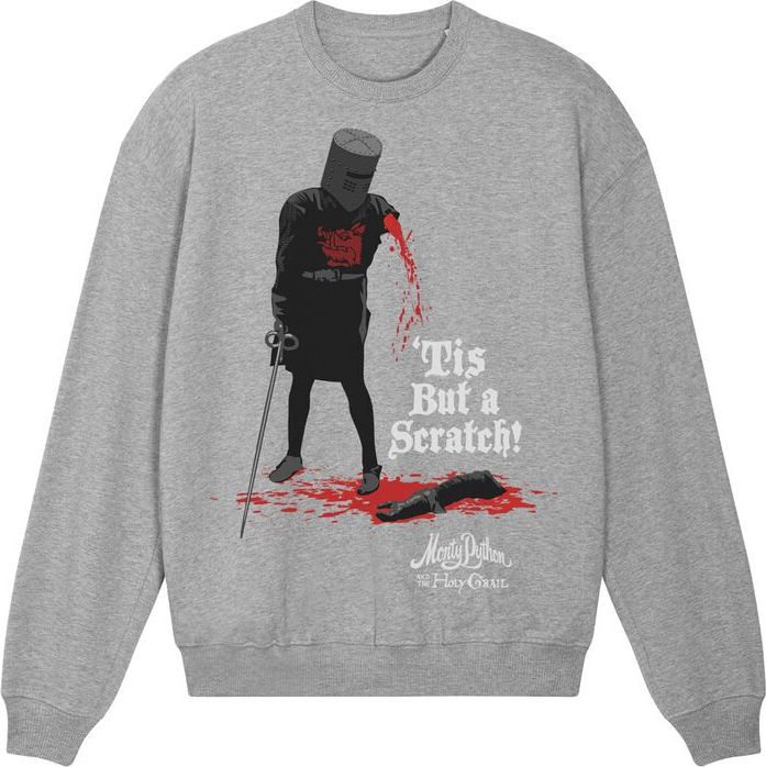 Monty Python Tis But A Scratch Mikina šedá - Merchstore.cz