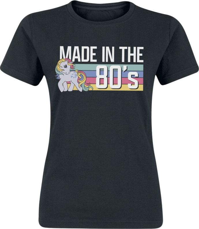 My Little Pony Made in the 80's Dámské tričko černá - Merchstore.cz