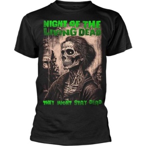 Night Of The Living Dead Zombie F2 Tričko černá