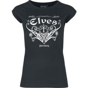Pán prstenů Elves Dámské tričko černá