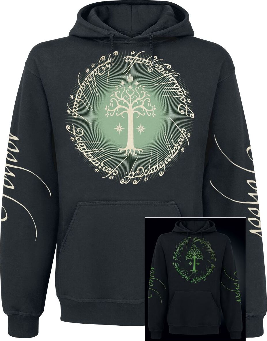 Pán prstenů Gondor Mikina s kapucí černá - Merchstore.cz