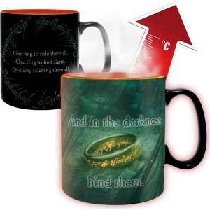 Pán prstenů Hrnke Sauron s potiskem, který se pod vlivem tepla mění Hrnek vícebarevný