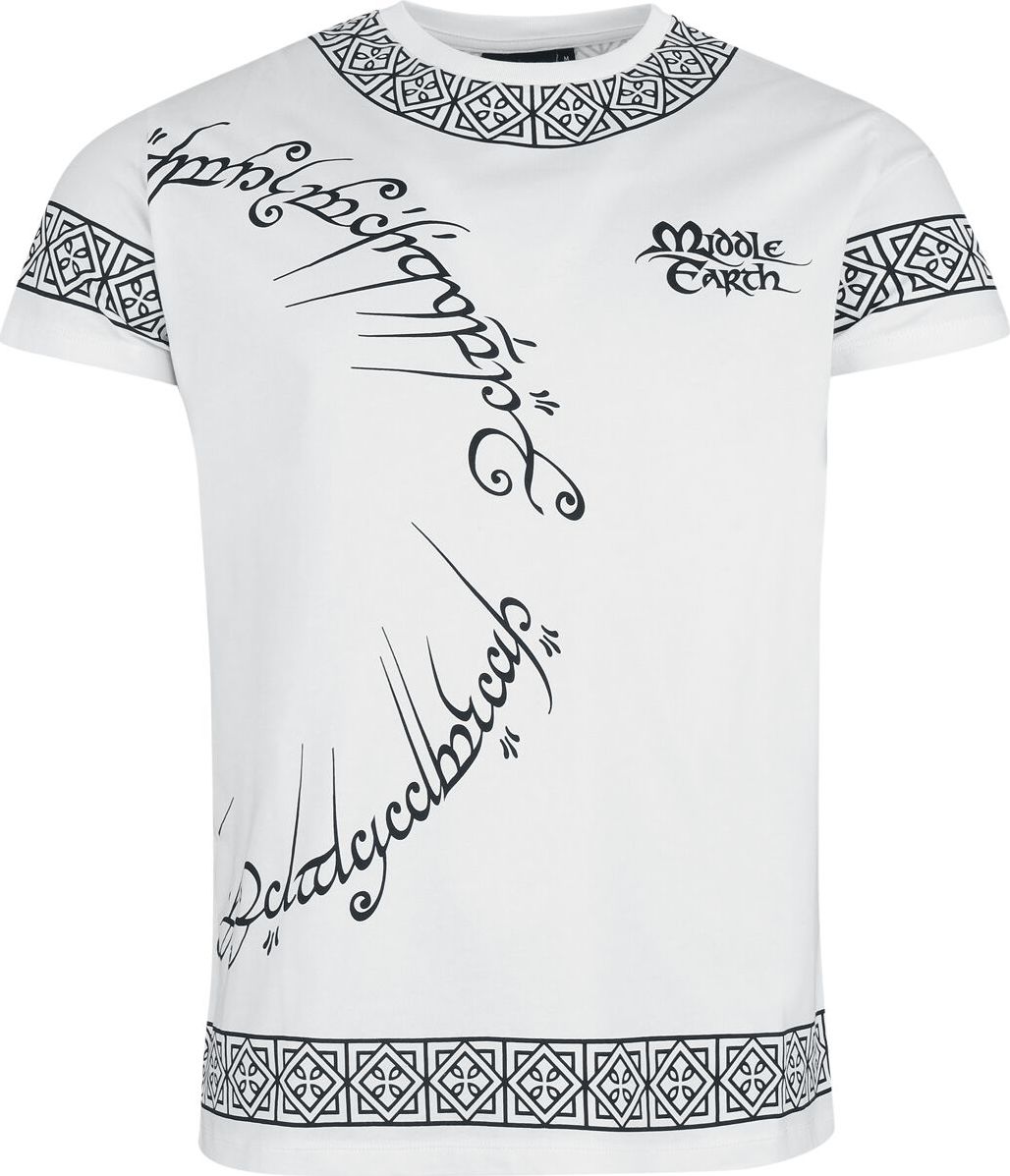 Pán prstenů Middle Earth Tričko bílá - Merchstore.cz