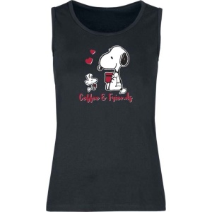 Peanuts Coffee & Friends Dámský top černá