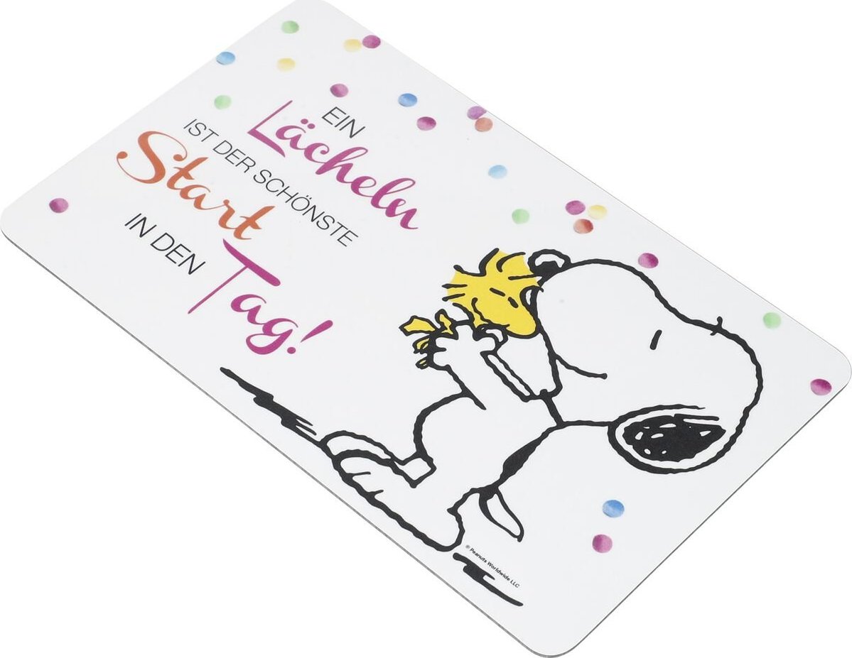 Peanuts Ein Lächeln ist der schönste Start in den Tag! Krájecí prkénko vícebarevný - Merchstore.cz