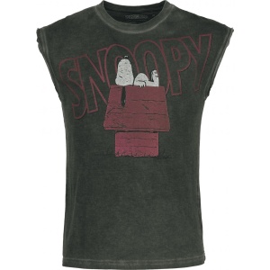 Peanuts Snoopy - Dog House Tank top černá - Merchstore.cz