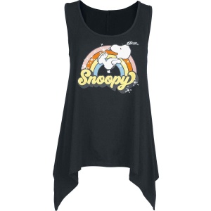 Peanuts Snoopy - Rainbow Dámský top černá - Merchstore.cz