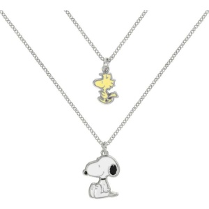 Peanuts Snoopy & Woodstock -sada 2 ks Náhrdelník - řetízek stríbrná - Merchstore.cz