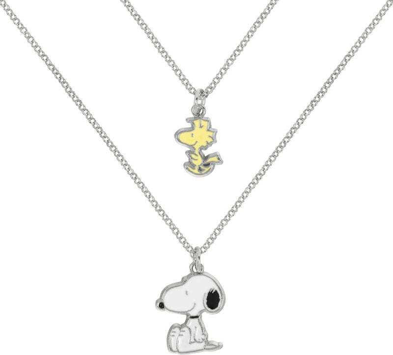 Peanuts Snoopy & Woodstock -sada 2 ks Náhrdelník - řetízek stríbrná - Merchstore.cz Peanuts Snoopy & Woodstock -sada 2 ks Náhrdelník - řetízek stríbrná - Merchstore.cz